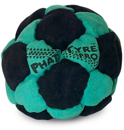 Competition-style freestyle footbag with soft synthetic suede exterior