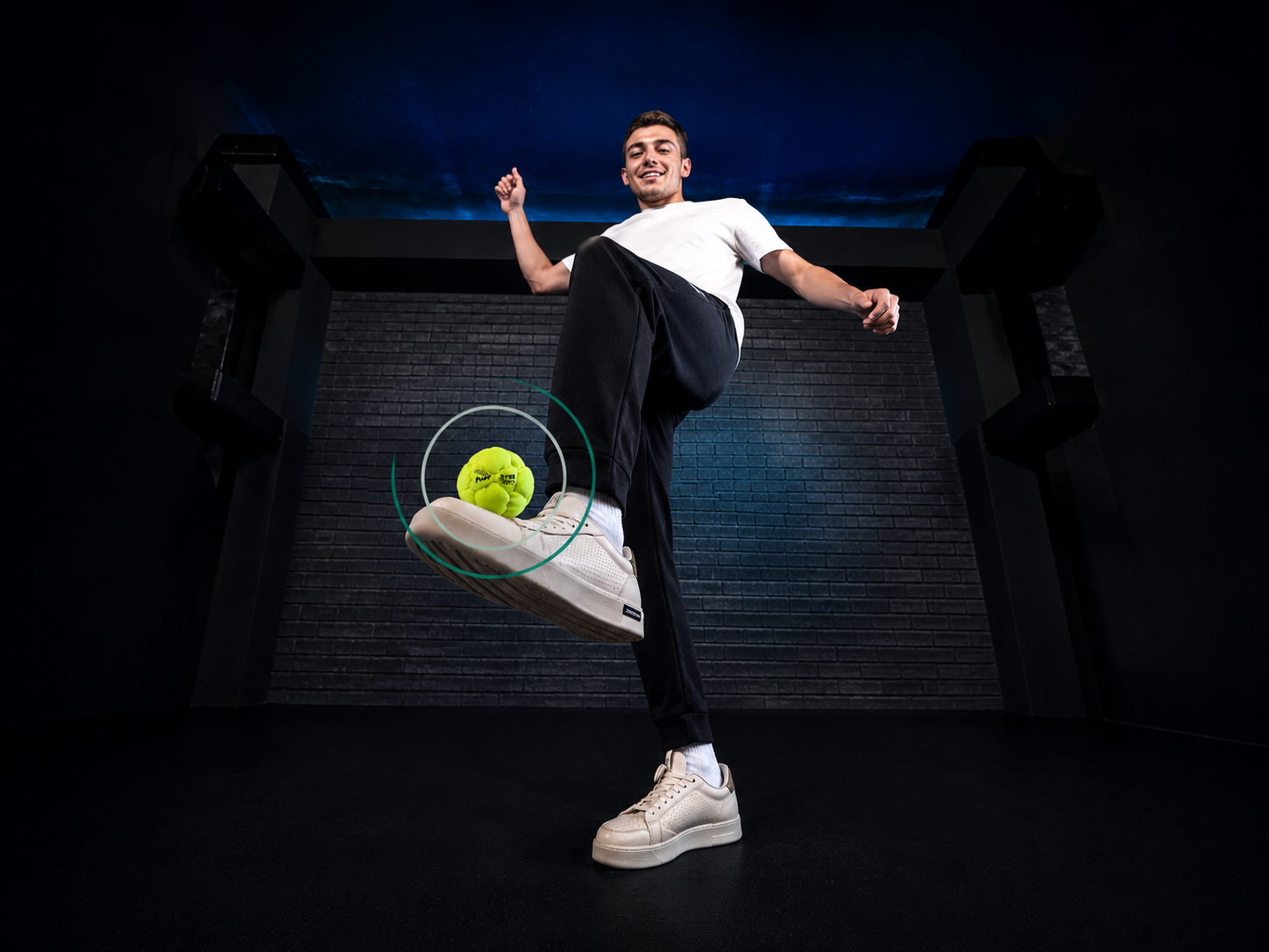 Freestyle hacky sack training with Phat Tyre Pro footbag