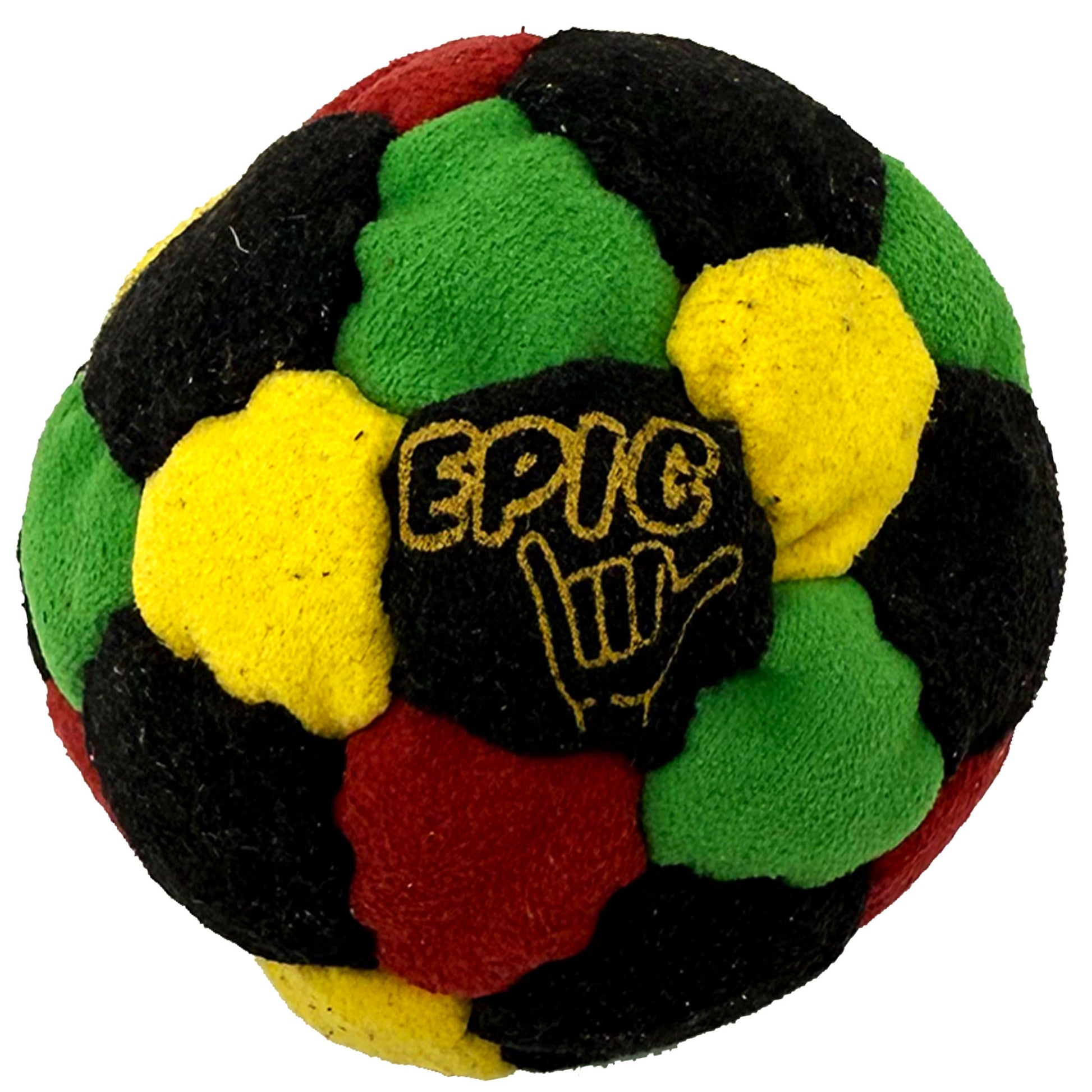 Purple Epic 32-panel footbag in Purple Vortex colorway for freestyle practice
